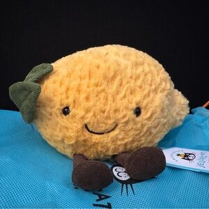 Jellycat Amuseables Small Lemon plush NWTs and dust bag